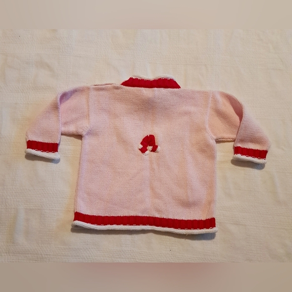 Purple Mountain girls 6-9 months Boston Red Sox knit pink & red sweater NWT - Picture 6 of 6